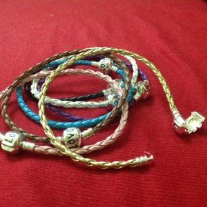 BRAIDED LEATHER "LOVE" BRACELET